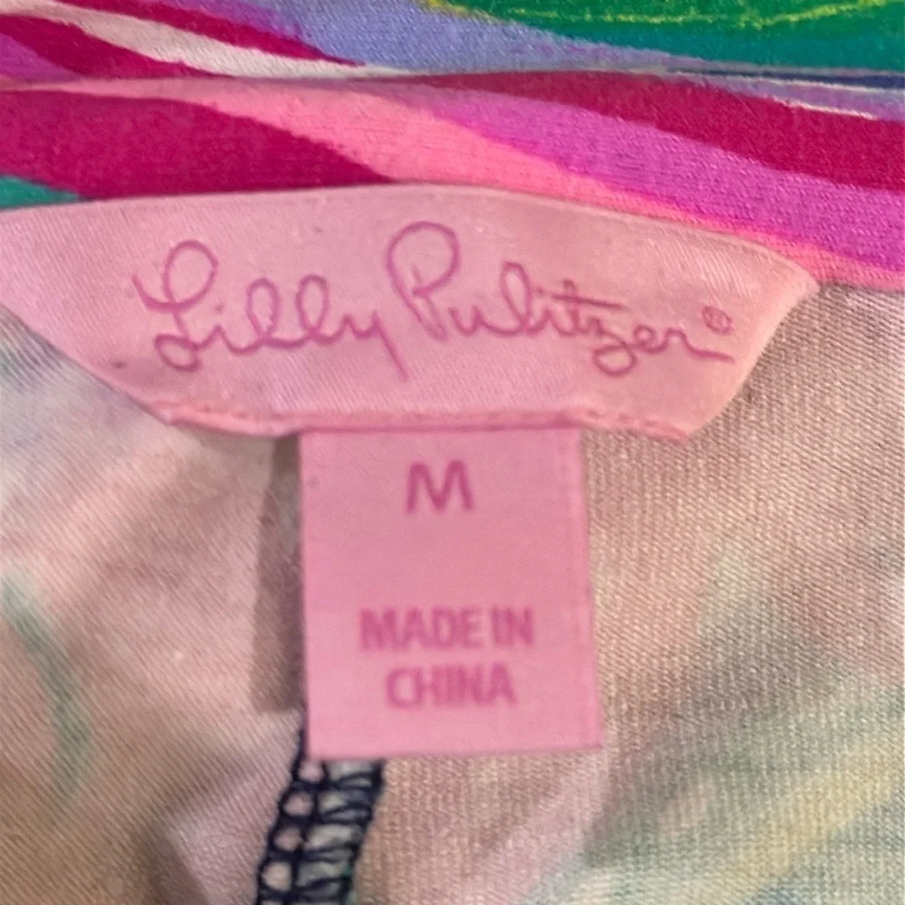 Lilly Pulitzer Margate Don’t Leave Me Hanging Dress Size M - EUC - Picture 2 of 5